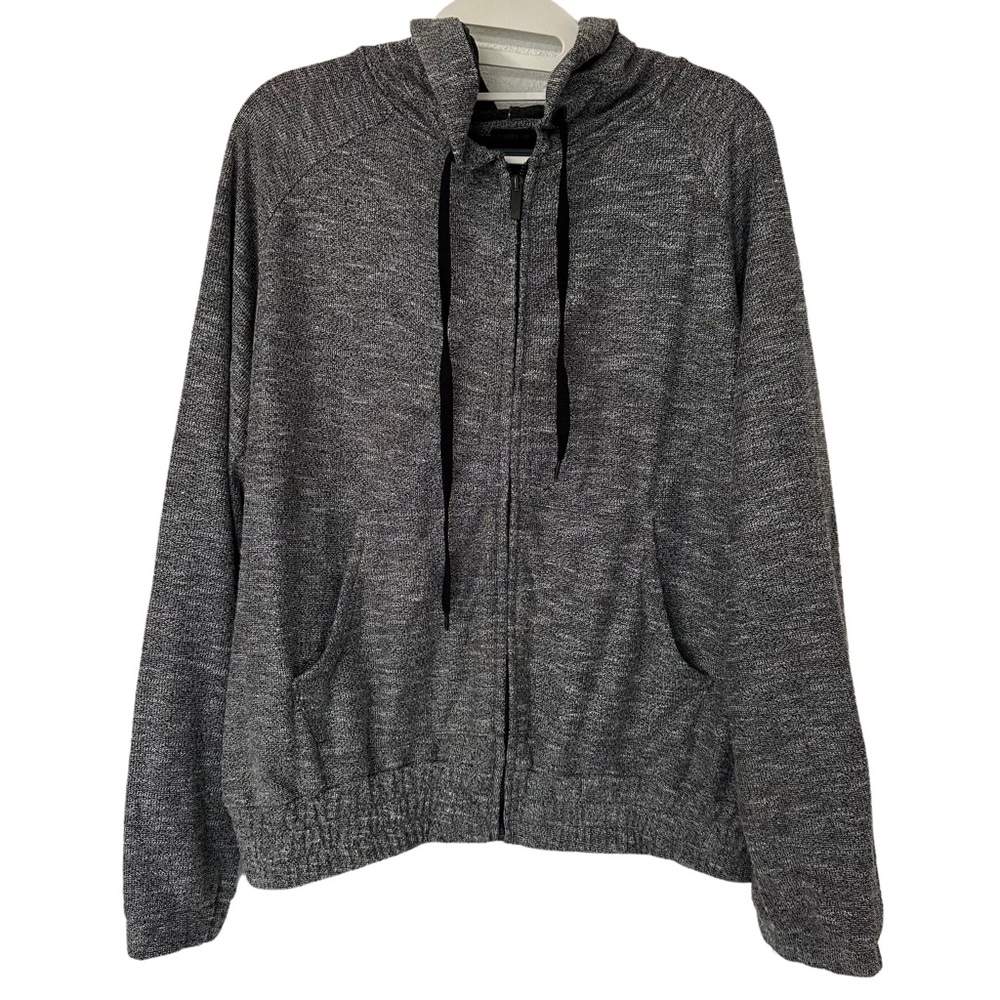 Oysho Women’s Grey Viscose Blend‎ Zip Up Hoodie Size L